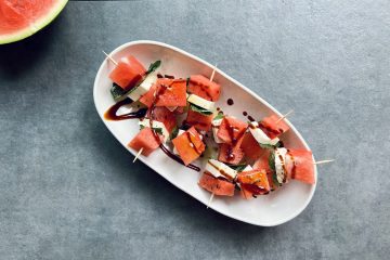 Wassermelone Feta Minz Spieße