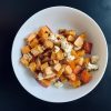 Fertiger Ofenkürbis mit Süßkartoffel und Feta