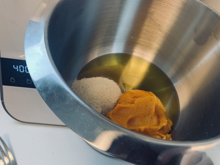 Kürbis & Kaffee Cupcakes - Kürbis Masse