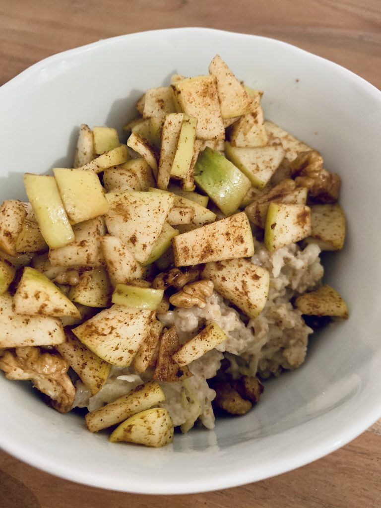 Fertiger Bratapfel Porridge