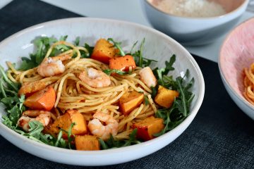 Winterpasta mit Pesto, Garnele & Rucola - 8