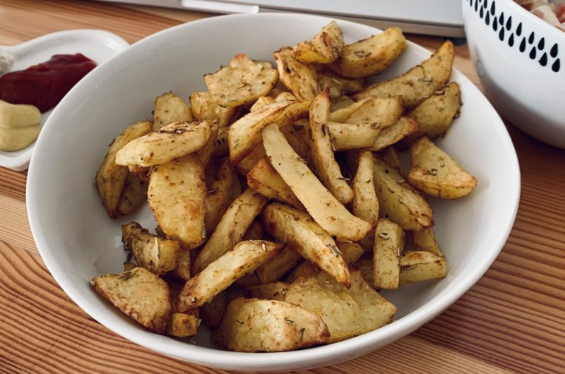 Schnelle selbstgemachte Ofenpommes (ohne Öl)