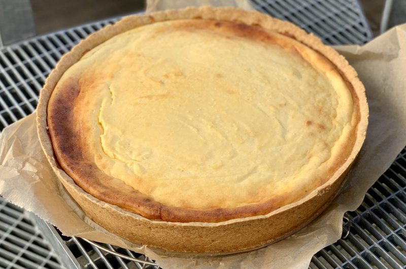 Cremiger Käsekuchen (mit Heidelbeeren)