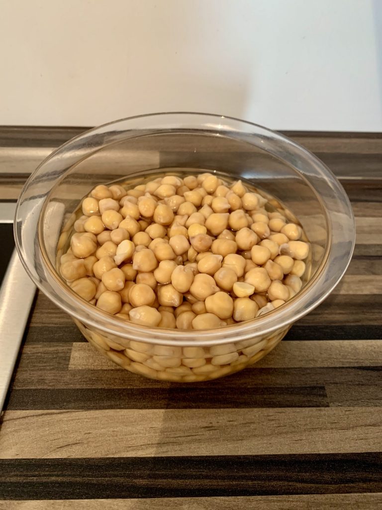 Eingeweichte Kichererbsen