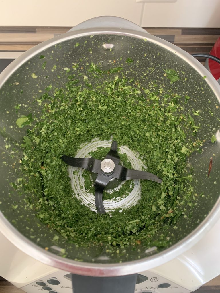 Gehackte Zutaten Gehackte Zutaten