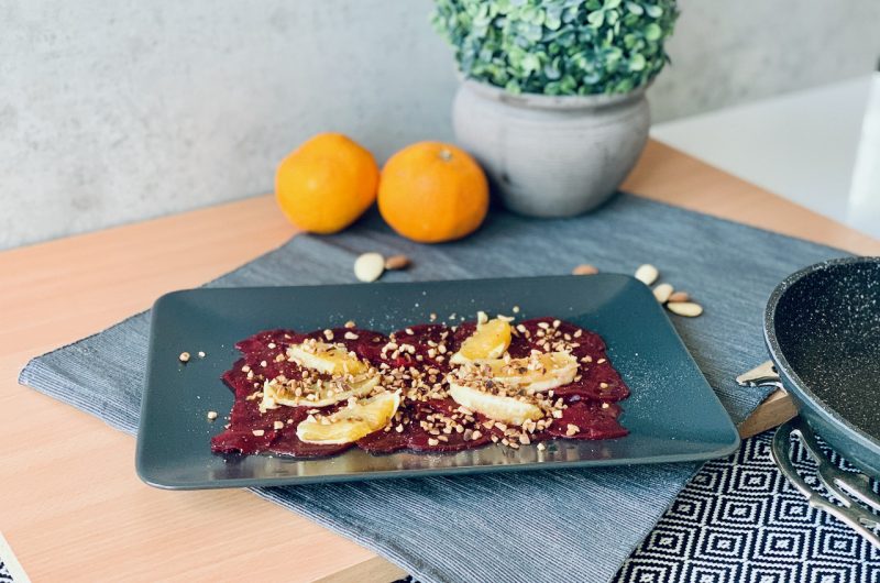 Rote Bete Carpaccio mit Orange & Mandel