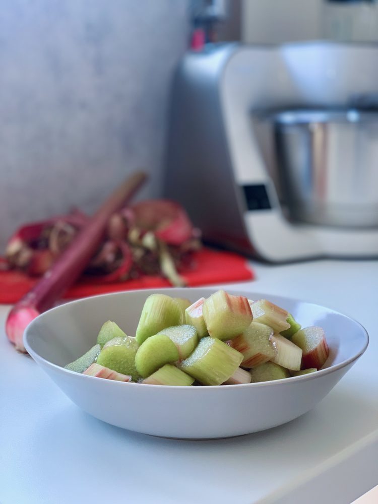 Ruckzuck Rhabarber-Puddingplunder mit frischem Vanillepudding - 4