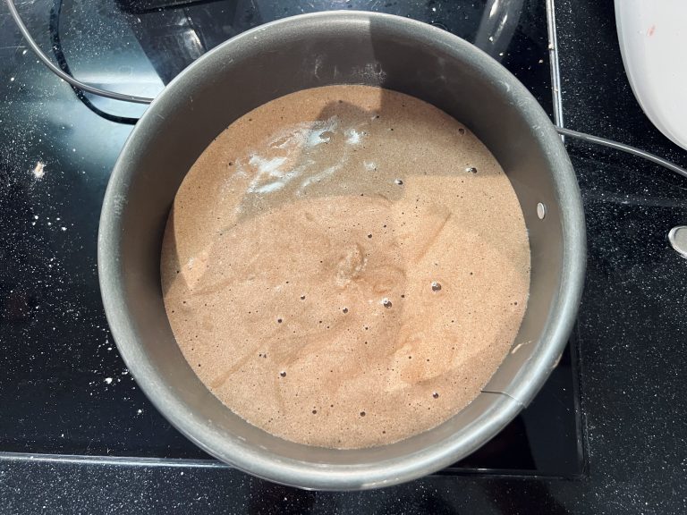 Teig verteilen Teig verteilen