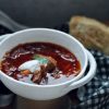 Wärmende ukrainische Suppe - Borsch mit Pampushkas - 6