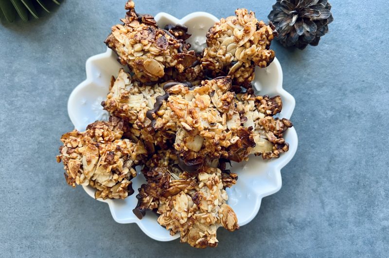 Mandel-Haselnuss-Florentiner mit Schoki