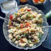 Couscous-Salat mit Nektarinen und Feta