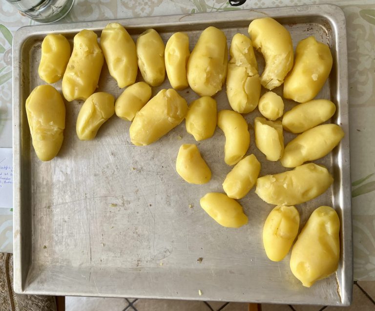 Geschälte Kartoffeln