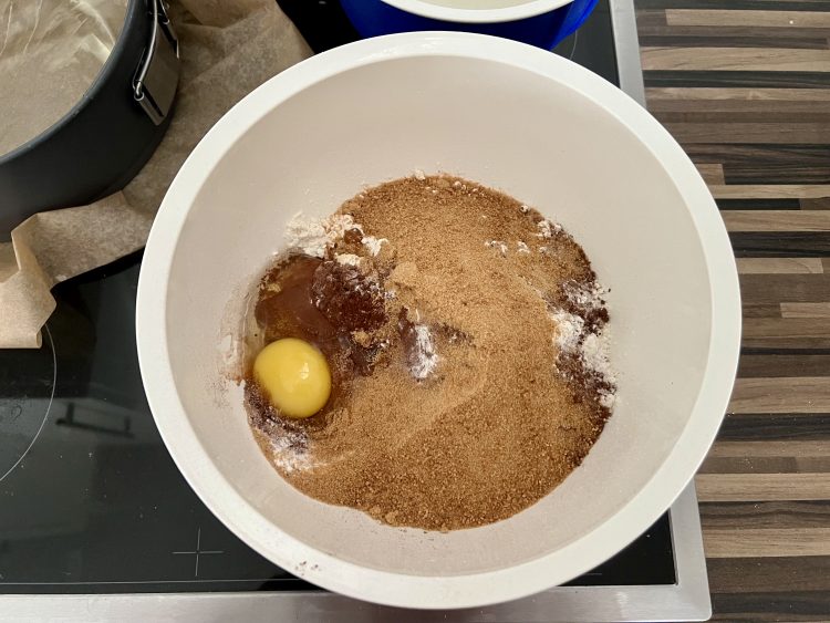 Zutaten für den Teig/Boden Zutaten für den Teig/Boden